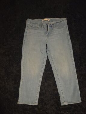 Levi's Light Blue Cropped Women's Stretch Jeans